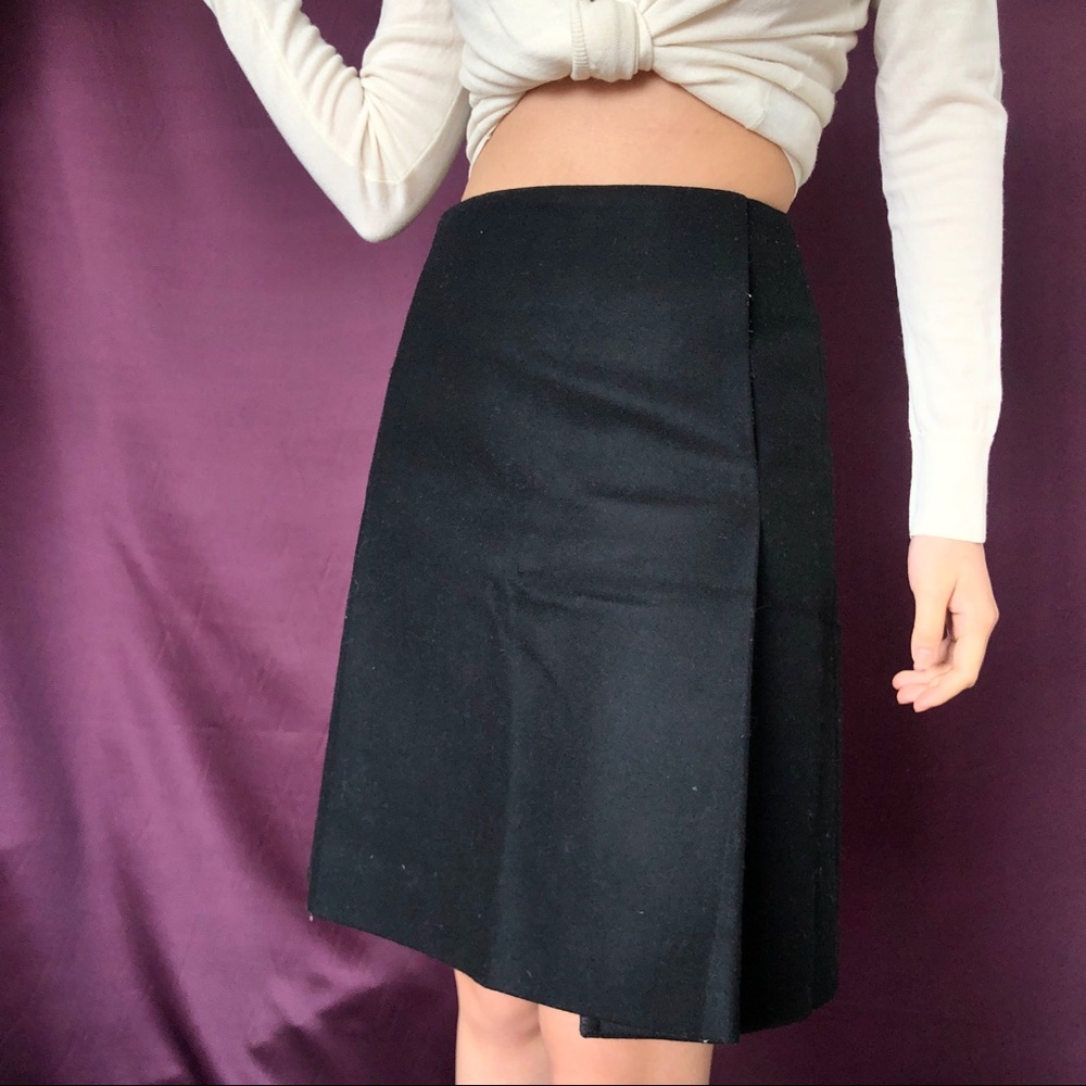 COS black wool skirt zipped back - Picture 2 of 5